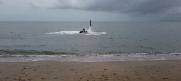 Flyboard Cairns instructor Luke in action at Palm Cove